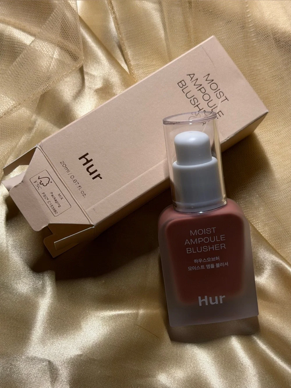 Hur Moist Ampoule Blusher Kbeauty Viral Brand New in Box